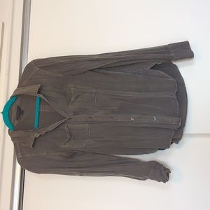 Rock & republic army green/grey button down